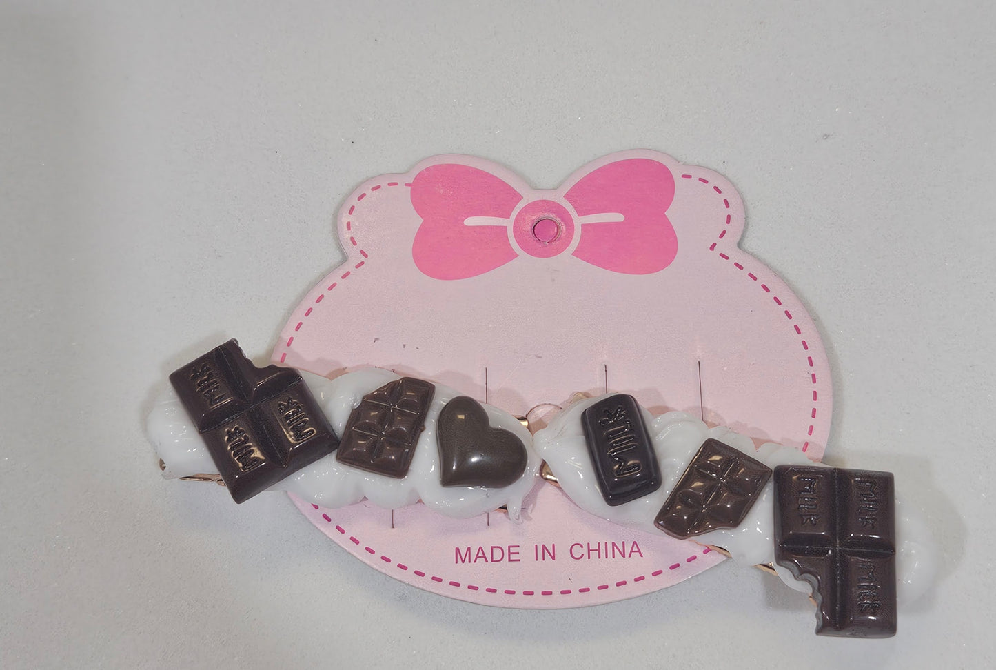 White Chocolate decoden hair clip