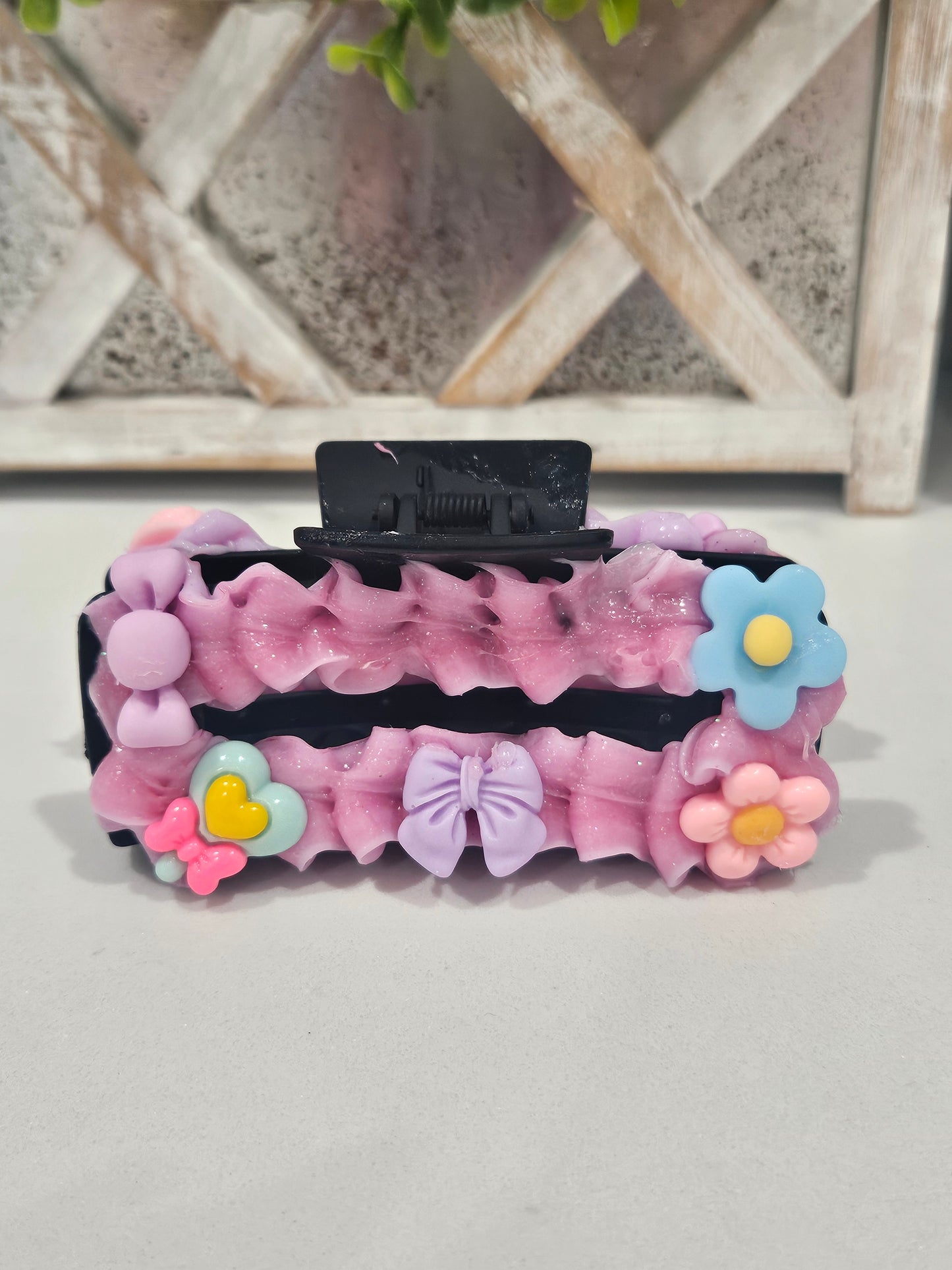 Pink dream claw clip