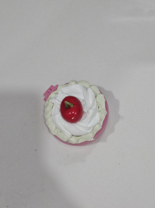 White cake compact mirror